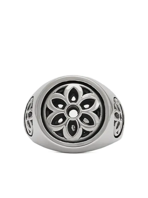 Good Art Hlywd flower-motif signet ring