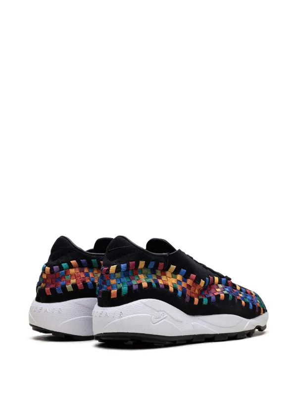 nike footscape black rainbow