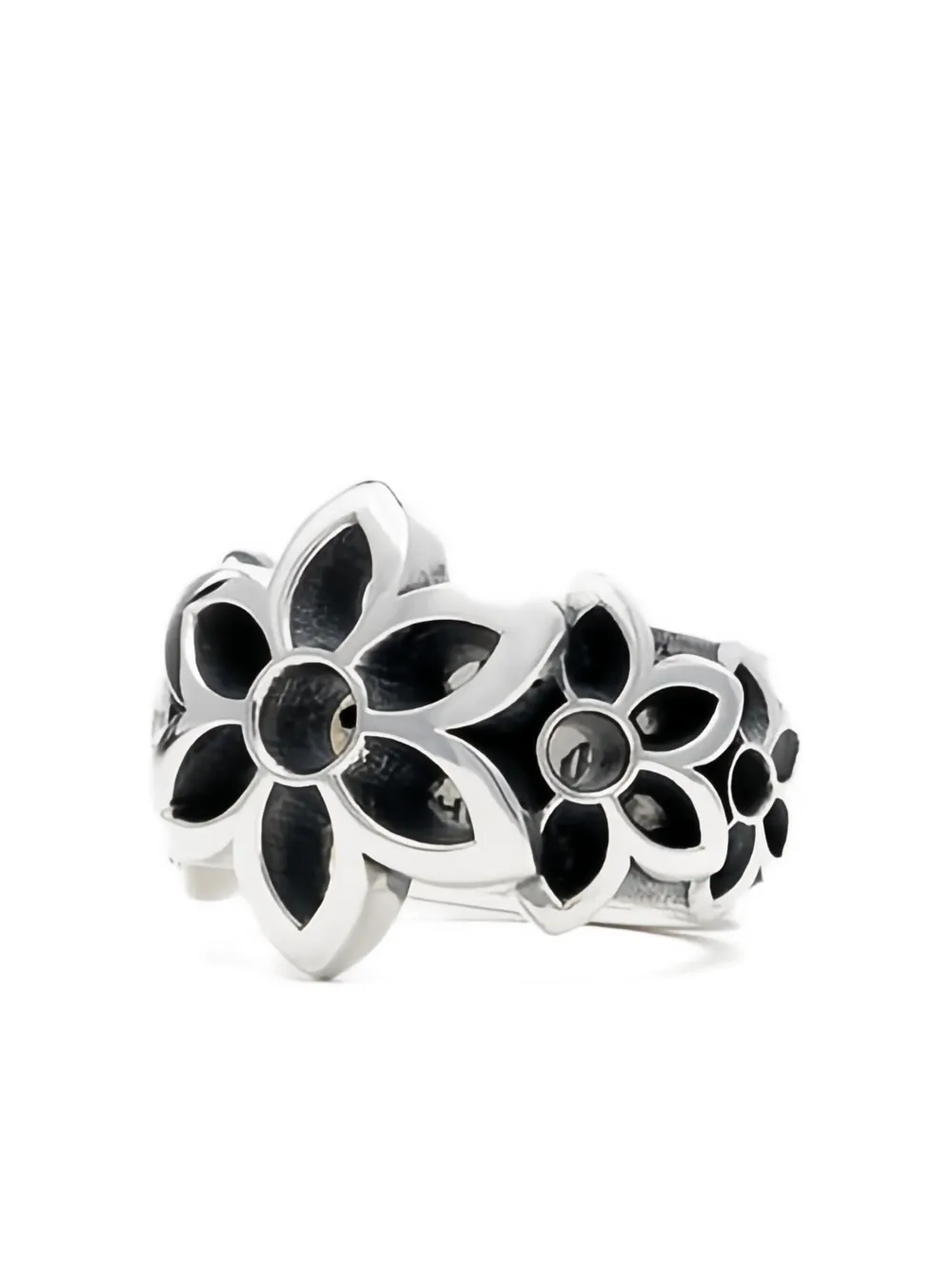Good Art Hlywd flower-embellished sterling silver ring | Image 2