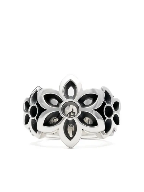 Good Art Hlywd flower-embellished sterling silver ring