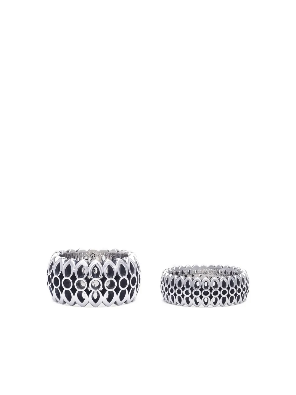 Good Art Hlywd Floral-pattern Sterling Silver Ring In Metallic