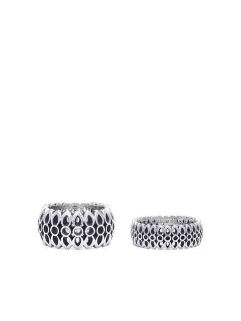 Good Art Hlywd floral-pattern sterling silver ring