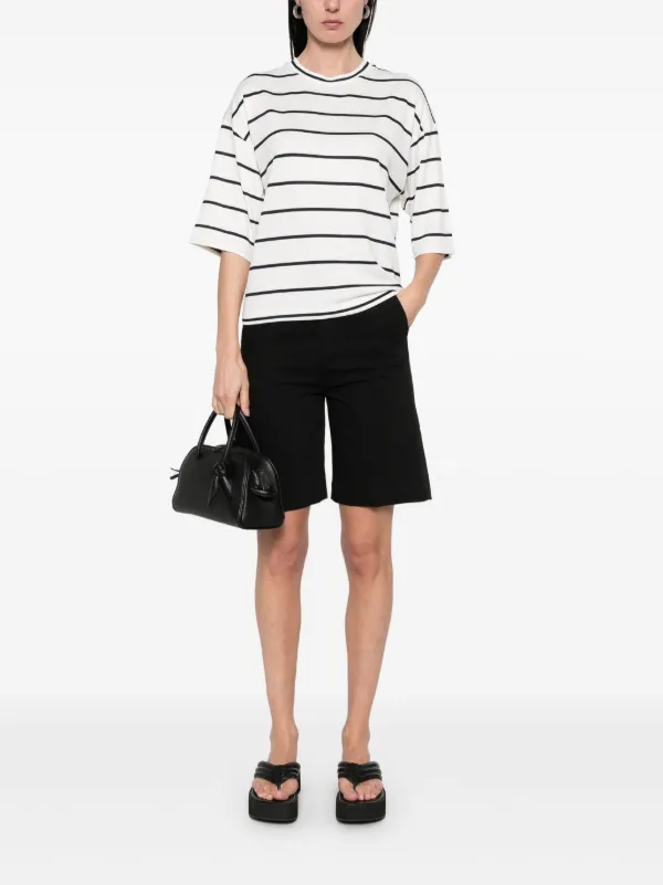 Vince ストライプ ワイドスリーブ Tシャツ | ホワイト | FARFETCH JP