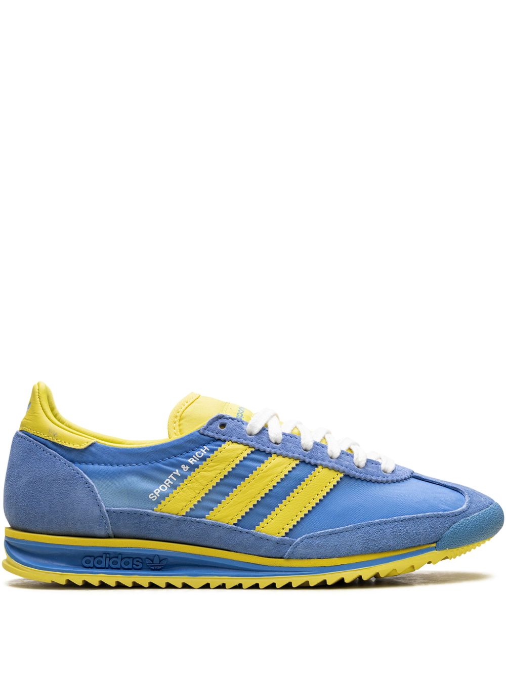 Adidas x Sporty & Rich SL 72 "Sweden Pack Blue Yellow Cloud White" sneakers Blauw