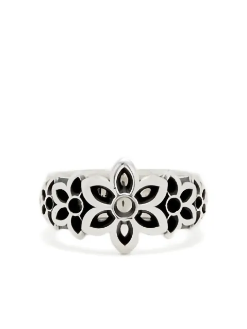 Good Art Hlywd flower-embellished sterling silver ring