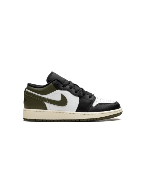 Jordan Kids baskets Air Jordan 1 'Black Toe/Medium/Olive'