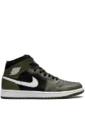 Jordan Air Jordan 1 Mid ""Black/White/Olive"" sneakers - Green