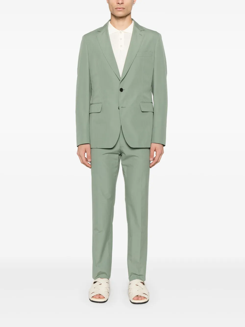 FURSAC Blazer met enkele rij knopen - Groen