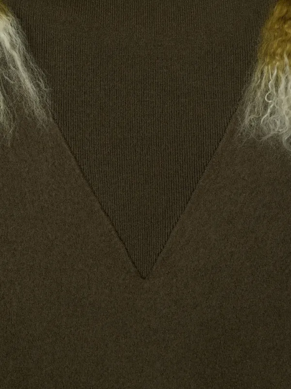 Burberry Wool Mini Dress | Green | FARFETCH JO