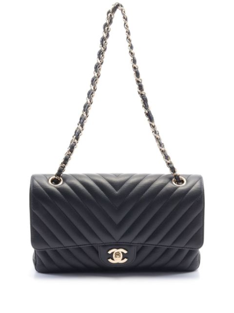 CHANEL 2021-2022 chevron leather shoulder bag Women