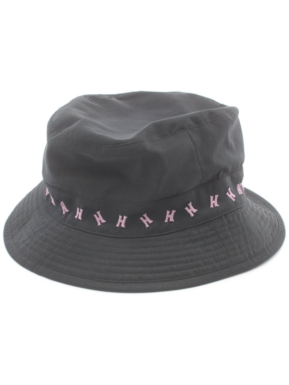 Hermès Pre-Owned 2010s H-embroidered bucket hat – Black