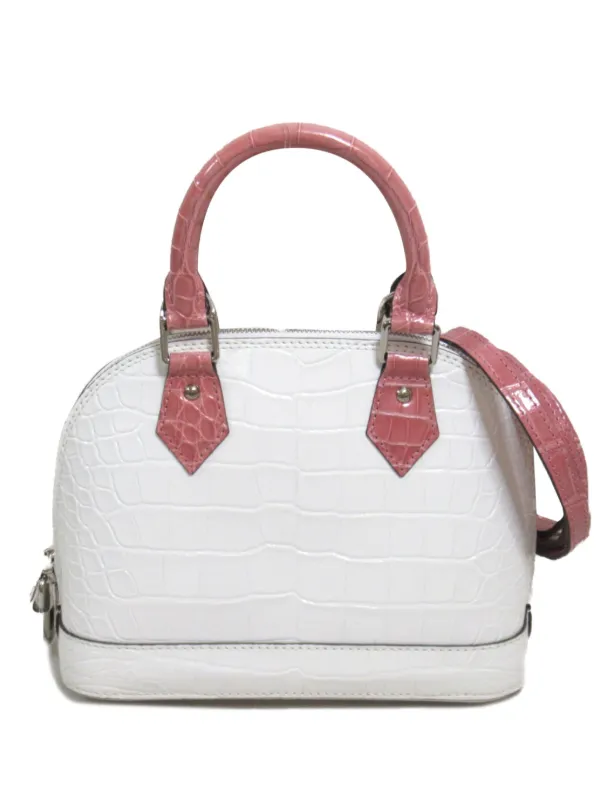 Louis Vuitton Pre Owned 2020 Alma BB two way Handbag White FARFETCH IE