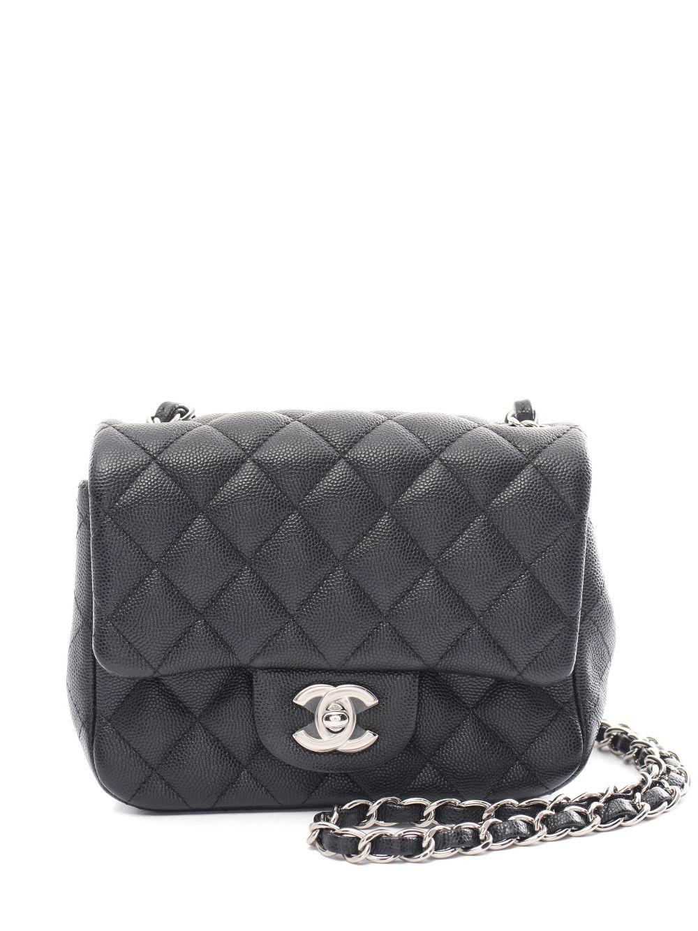 CHANEL Pre-Owned 2017-2018 mini matelassé leather shoulder bag – Black