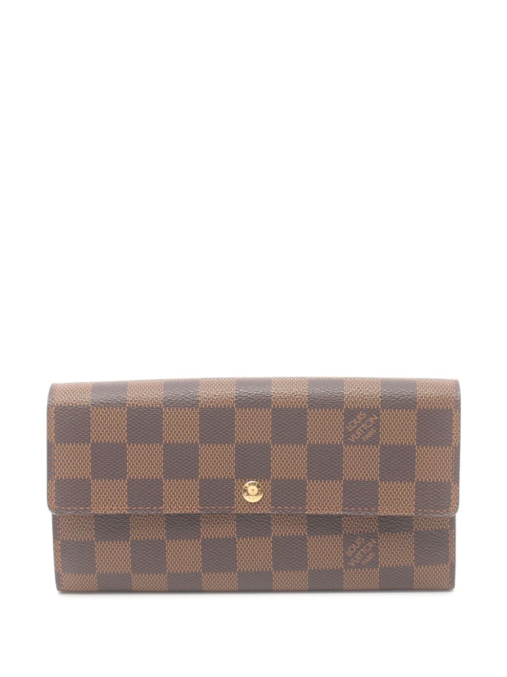 Louis Vuitton Pre-Owned 2012 Sara Damier-Ebène wallet - Brown