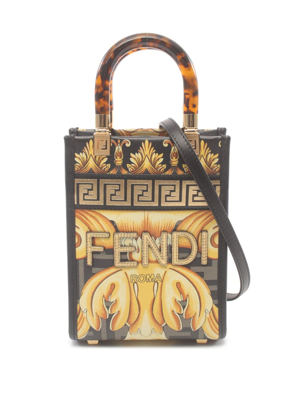 Fendi x Versace 2010 small Sunshine two-way bag