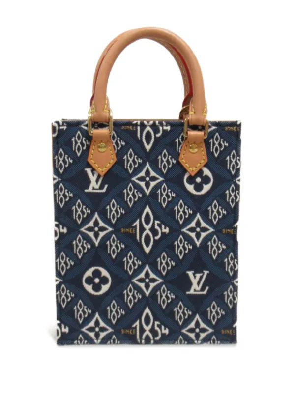 Louis Vuitton Pre Owned 2020 Small Sac Plat Tote Bag Blue FARFETCH AO