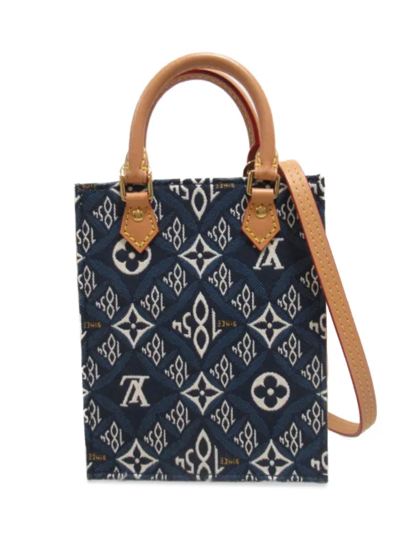 Louis Vuitton Pre Owned 2020 Small Sac Plat Tote Bag Blue FARFETCH SG