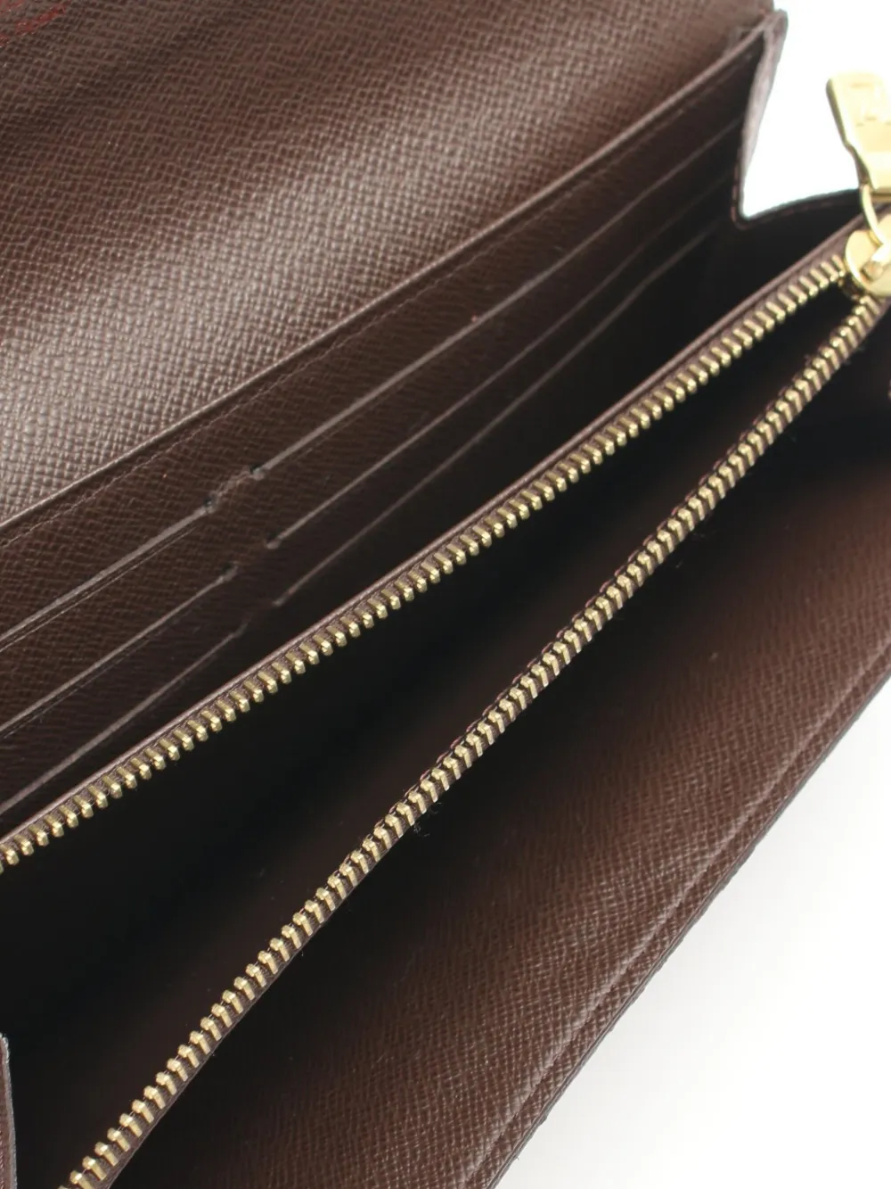 Pre-owned Louis Vuitton 2009 Sara Wallet In Brown