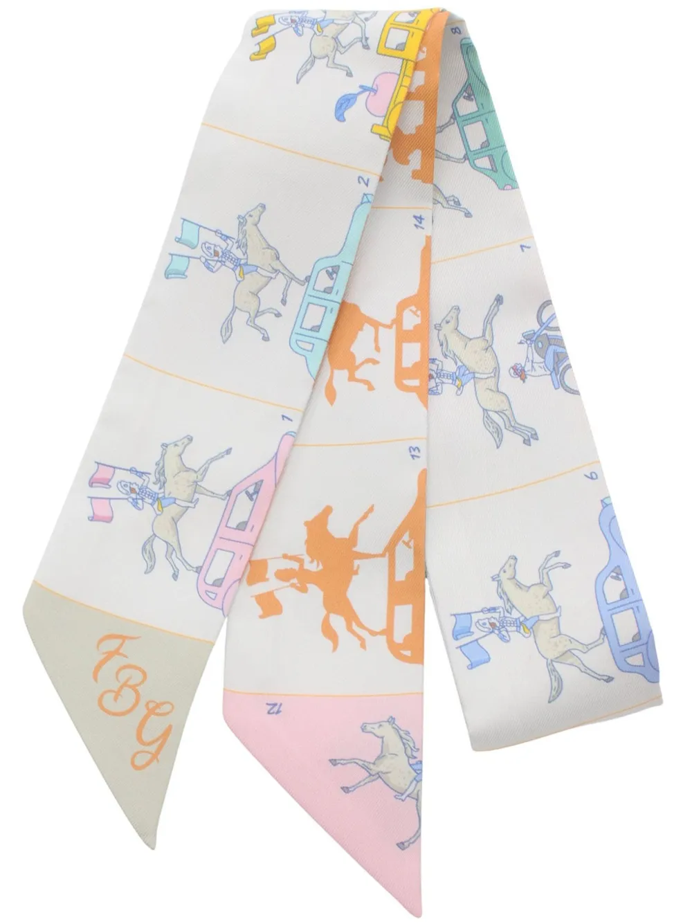 Cheap Hermes 2020s Twilly Hermes Parade scarf Women