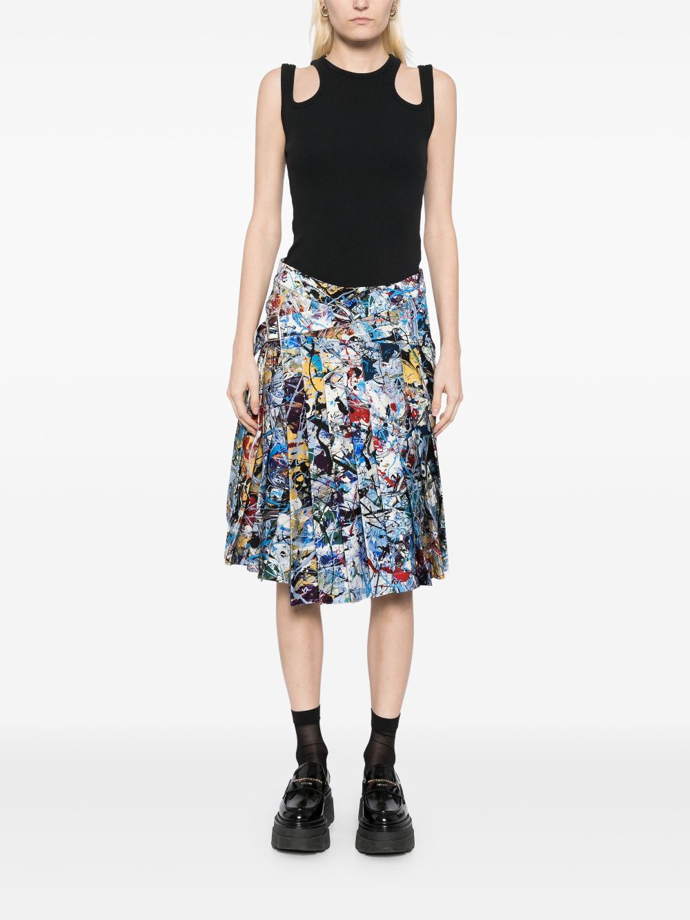 Charles Jeffrey Loverboy Asymmetrische wikkelrok - Blauw