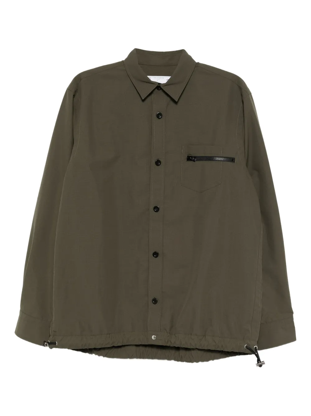 Sacai Popeline overhemd Groen