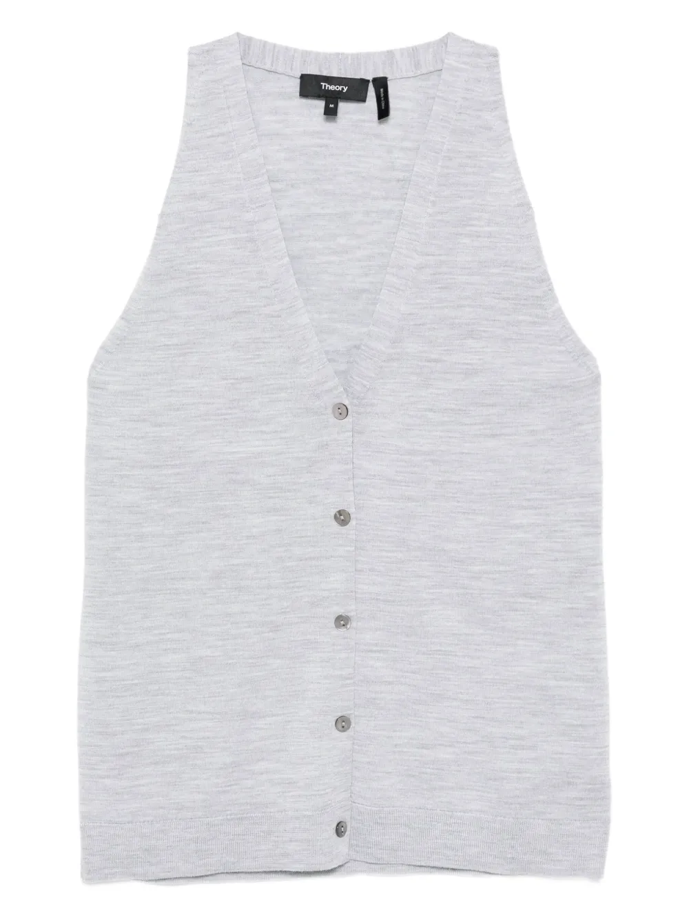 Theory wool knitted vest Grijs