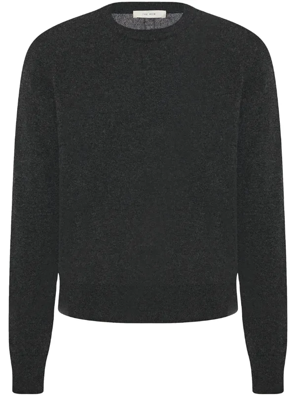 The Row Benji Crew Neck Sweater in Black
