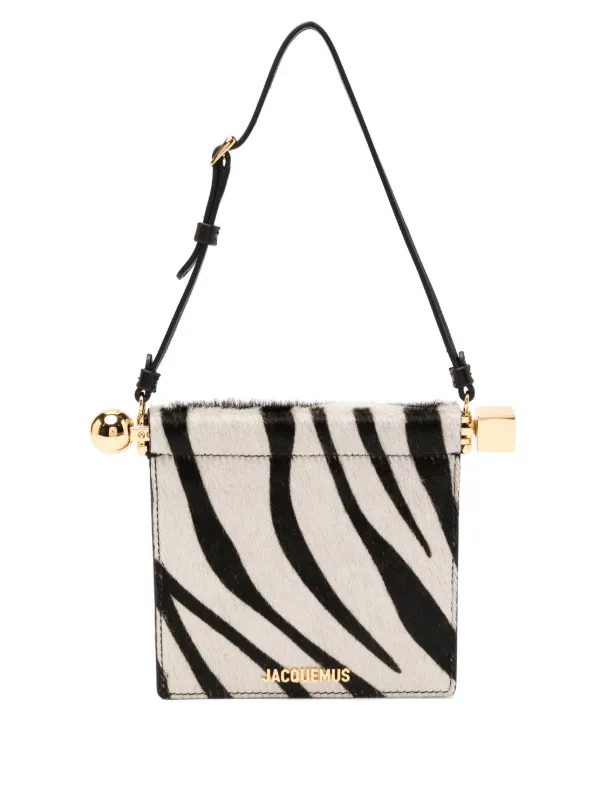 Jacquemus The Rond Carré Mini Bag in Black