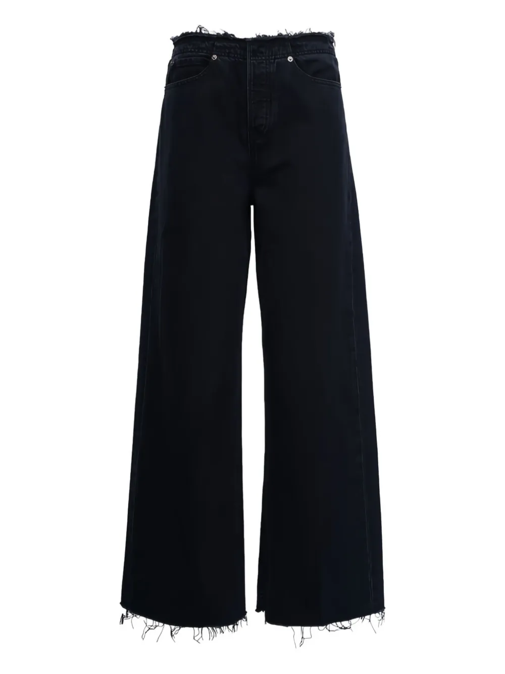 FRAME frayed  jeans | Black | Image 1