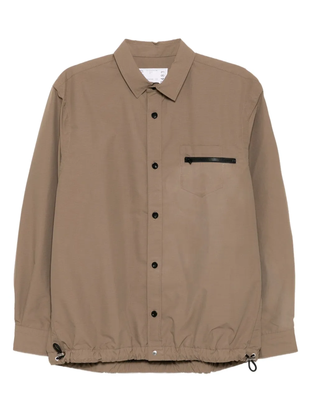 Sacai Popeline overhemd Bruin