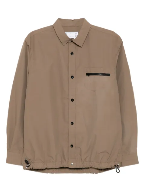 sacai camisa de popelina