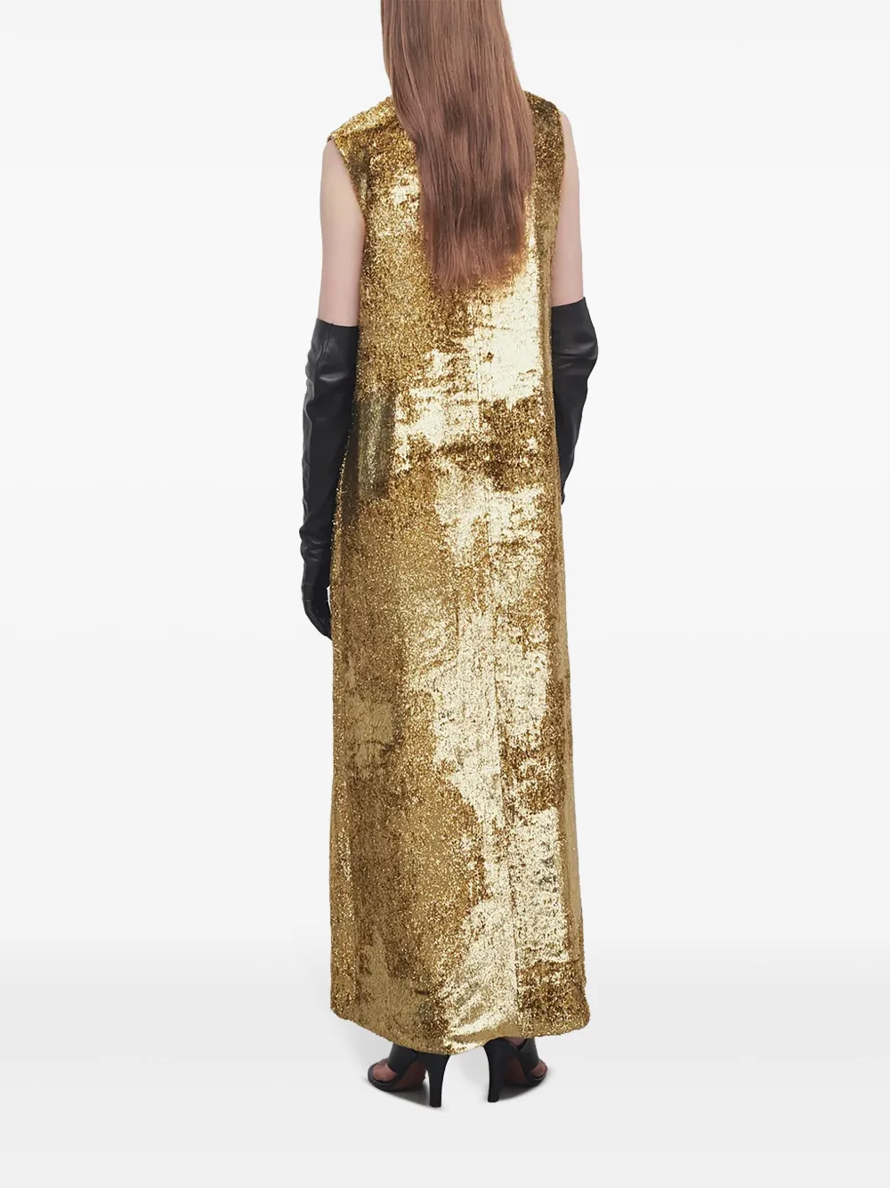 The Row Louane maxi-jurk Goud