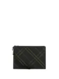 Burberry check-pattern wallet - Green