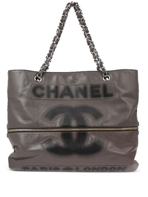 Cheap HOT SALE CHANEL 2008 Paris London tote bag Women