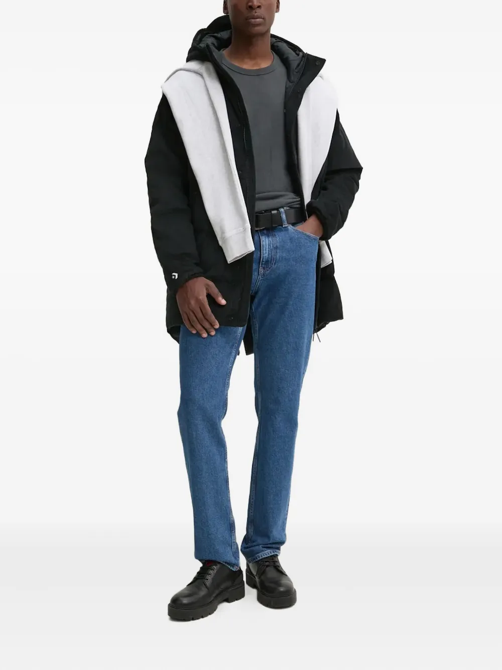 Converse Corduroy Hooded Jacket In Black