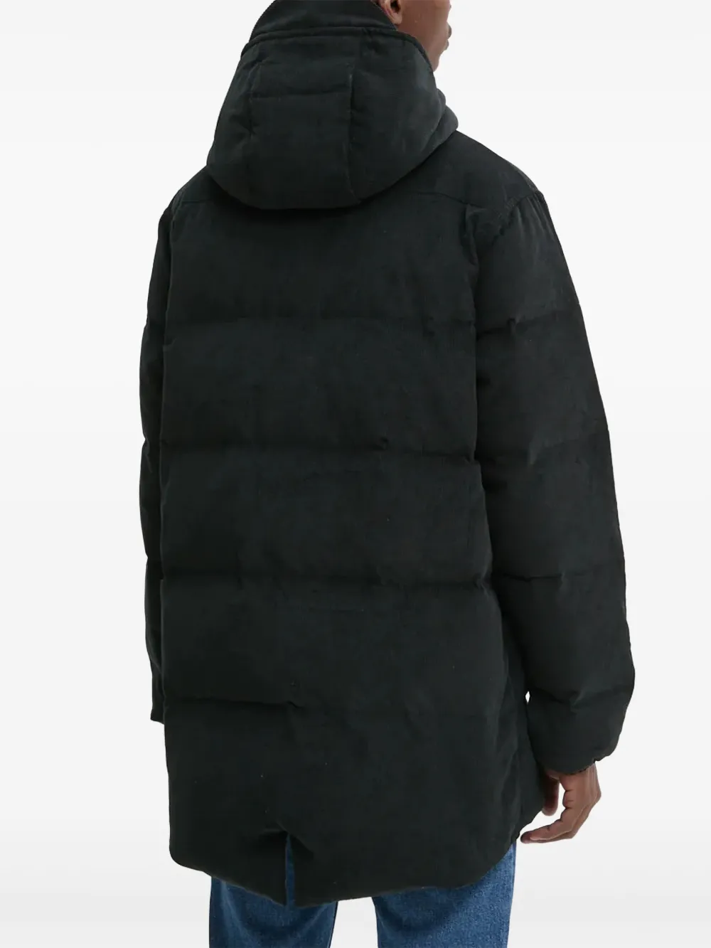 Converse Corduroy Hooded Jacket In Black