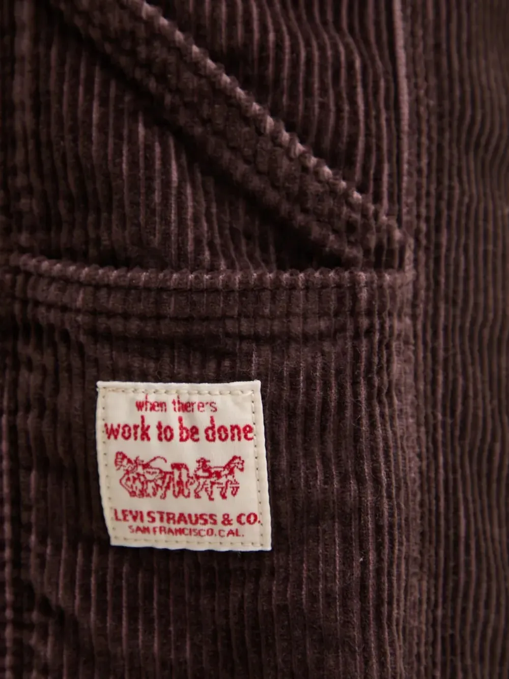 Levi's Ribfluwelen broek met zak Bruin