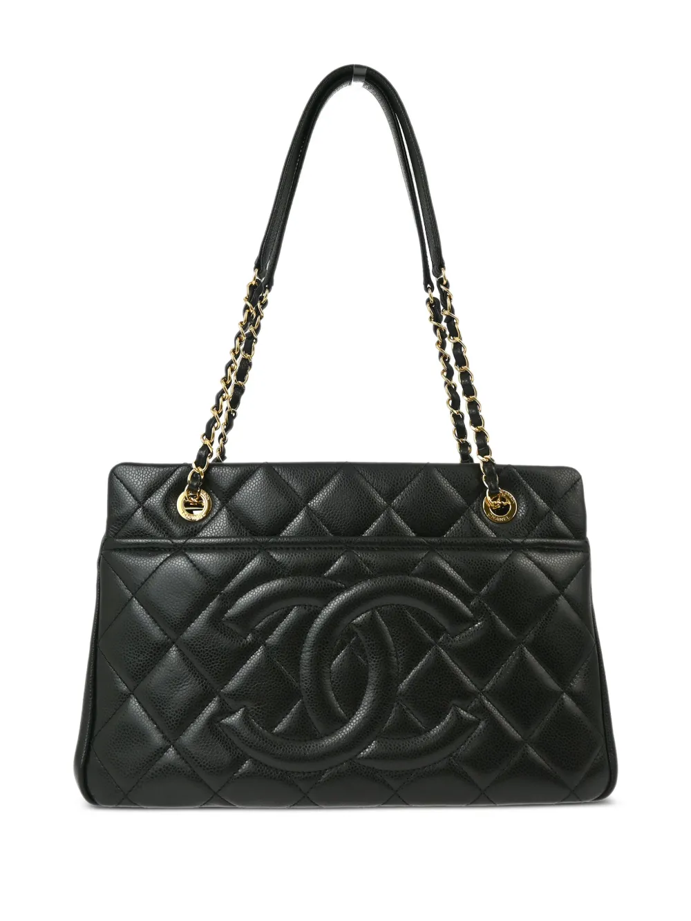 CHANEL Pre-Owned 2014 CC quilted tote bag – Black