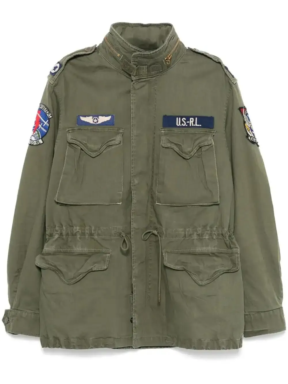 Shop Polo Ralph Lauren Patch-detail Jacket In Green