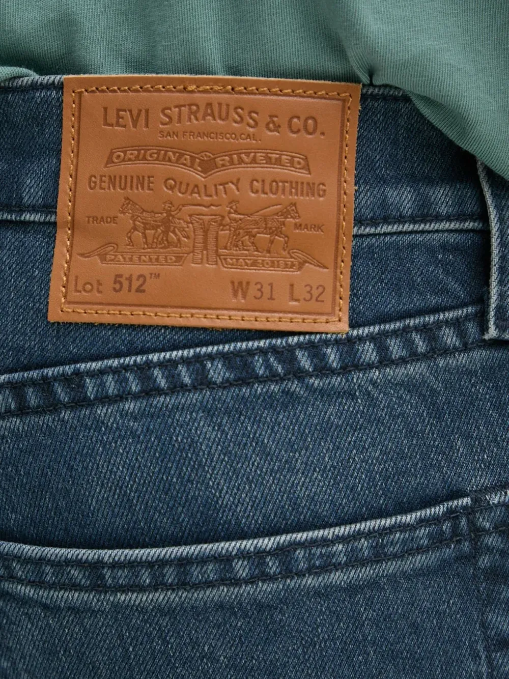Levi's 512 jeans met vijf zakken Blauw