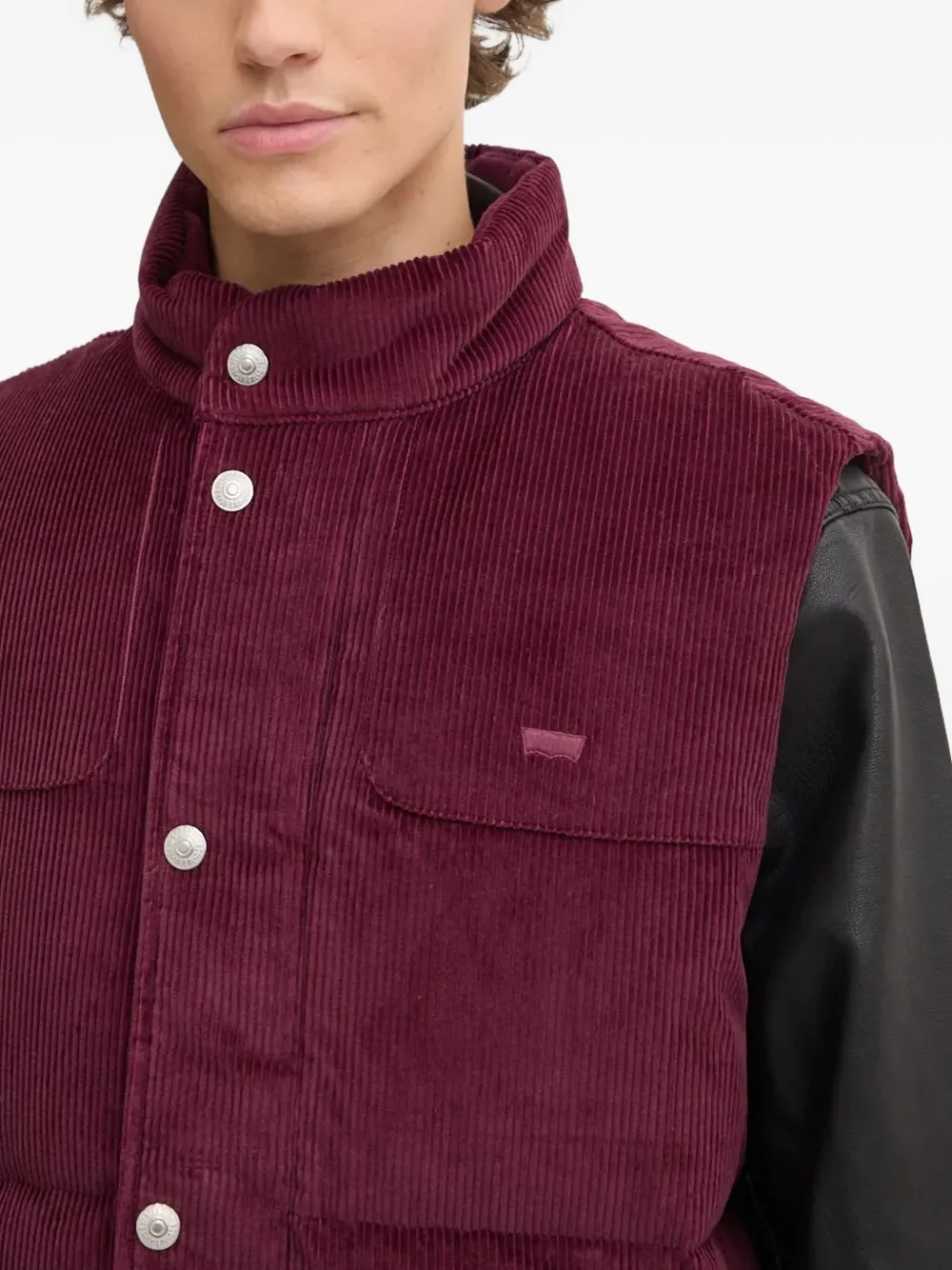 Levi's Rockridge Corduroy Gilet In Red