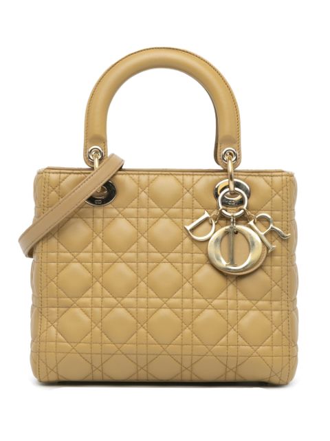 Christian Dior 2013 Medium Lambskin Cannage Lady Dior satchel Women