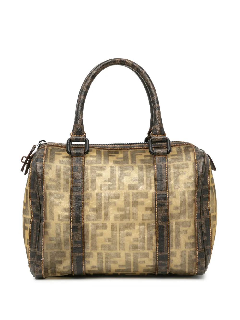 Fendi Pre-Owned 2000-2010 Zucca Mesh boston bag | Brown | Image 1