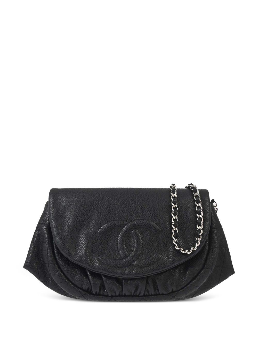 CHANEL Pre-Owned 2010 Half Moon wallet-on-chain – Black