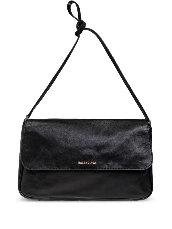 Balenciaga Grungy Shoulder Bag Black FARFETCH IE
