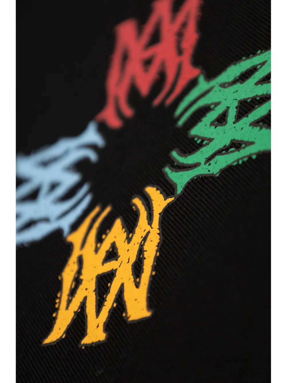 AMIRI KIDS T-shirt met logoprint Zwart