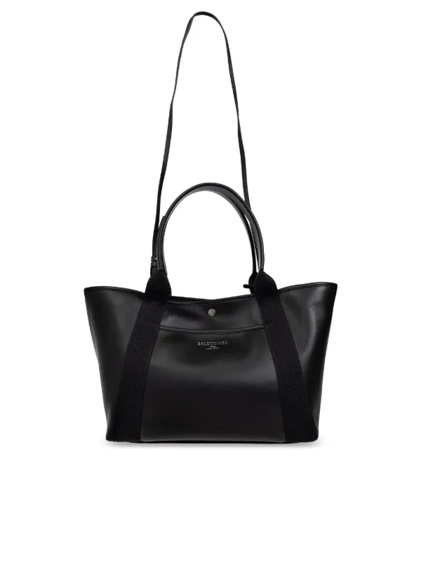 トートバッグ Balenciaga Black Leather Biarritz Shopping Bag Balenciaga Black Leather Biarritz Shopping Bag | italist