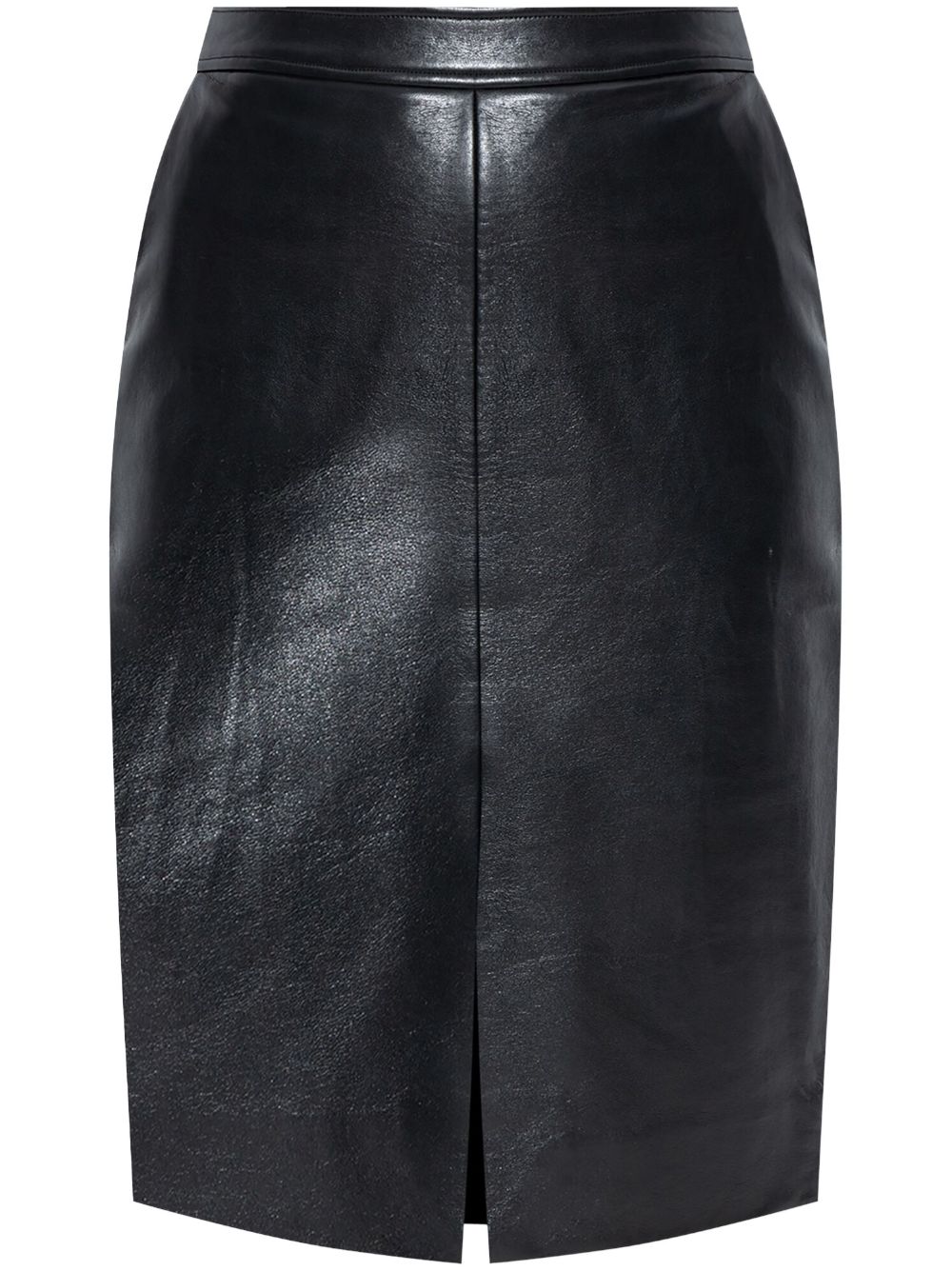 Shop Anine Bing Leather Pencil Skirt In Schwarz