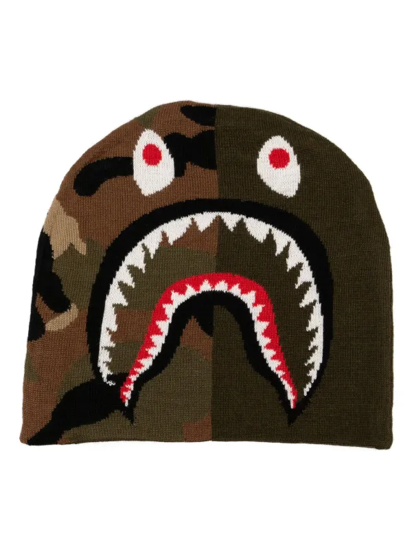 エイプ　シャークビーニー A BATHING APE(アベイシングエイプ) 00's shark beanie シャーク