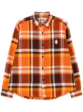 A BATHING APE® checked shirt - Orange